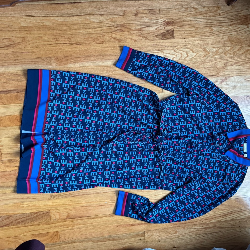 Printed long sleeve xl dress